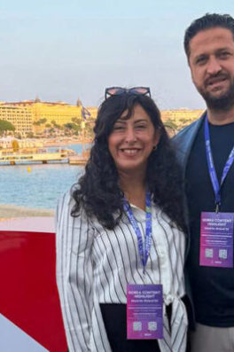 WediaCorp CEO Serhat Ferhat Atasoy ve WediaCorp Kurucu Sn. Funda Şen MIPCOM’da